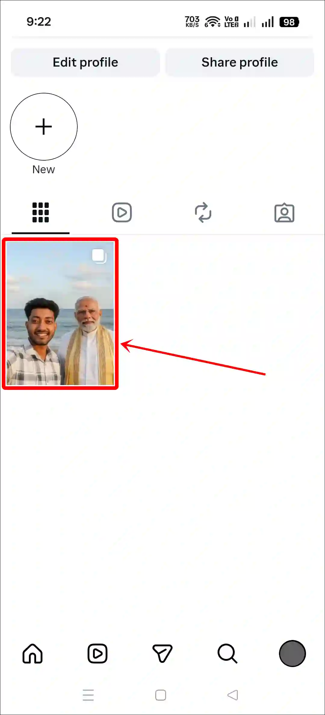 add more photos to already posted instagram carousel