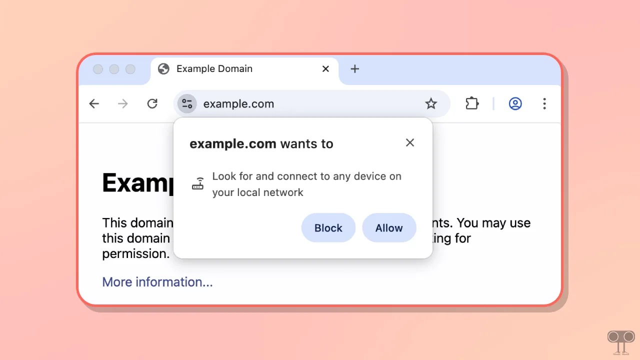 Chrome Says "Site Wants to Look for and Connect to Any Device on Your Local Network"