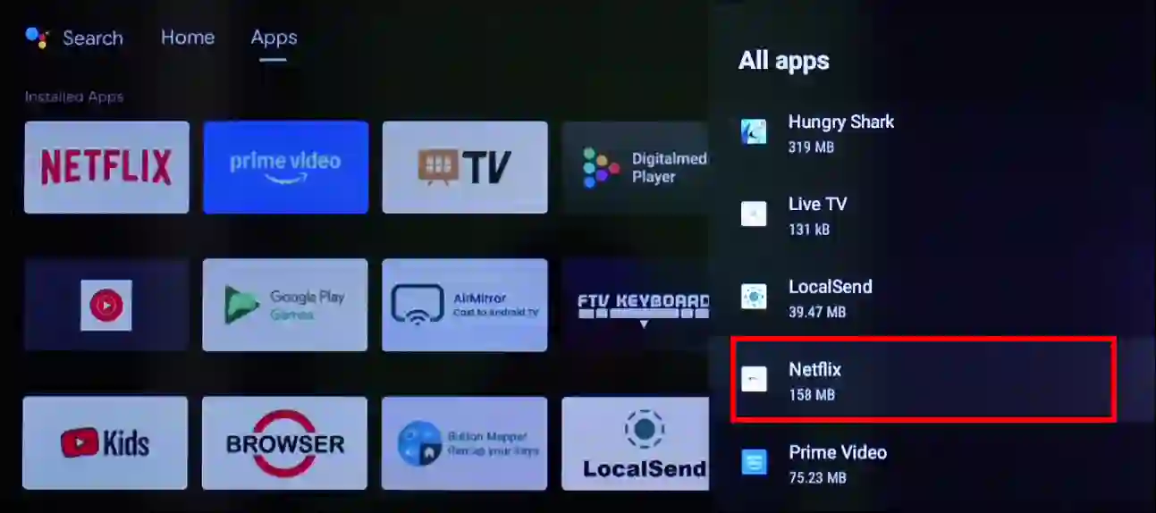 disable netflix notifications on google tv