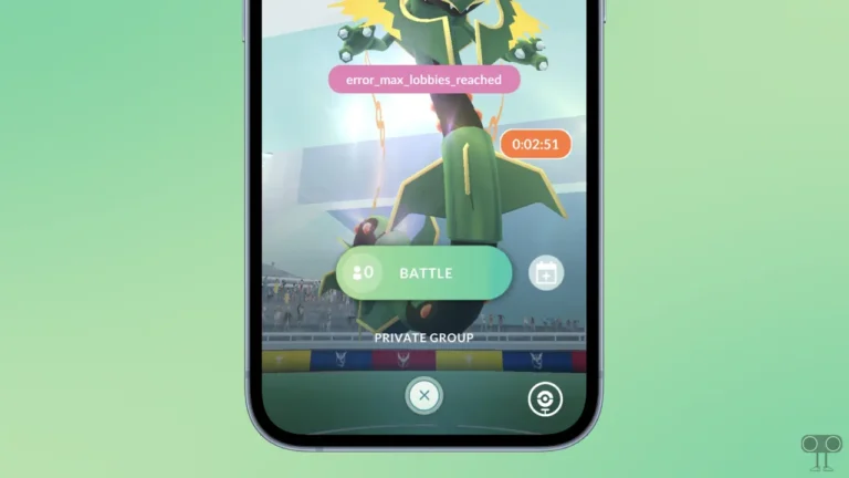 Pokemon Go is Showing "Error_max_lobbies_reached" Error