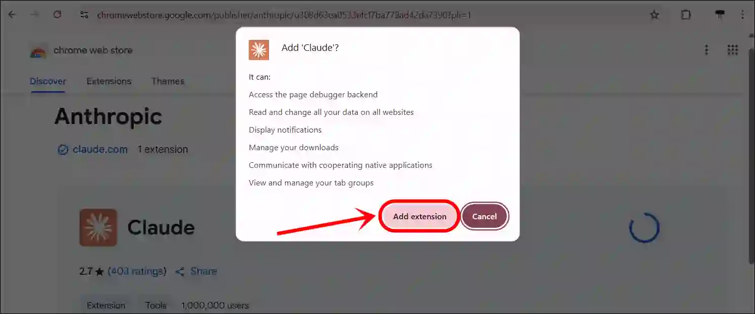 claude ai extension for chrome