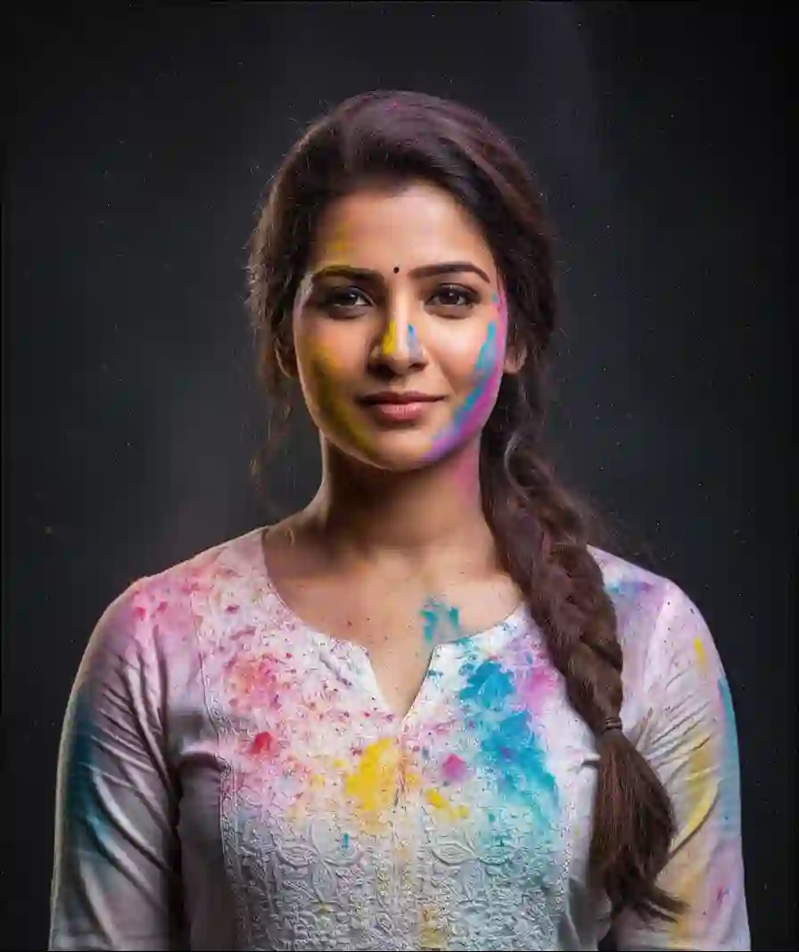girl holi ai prompt