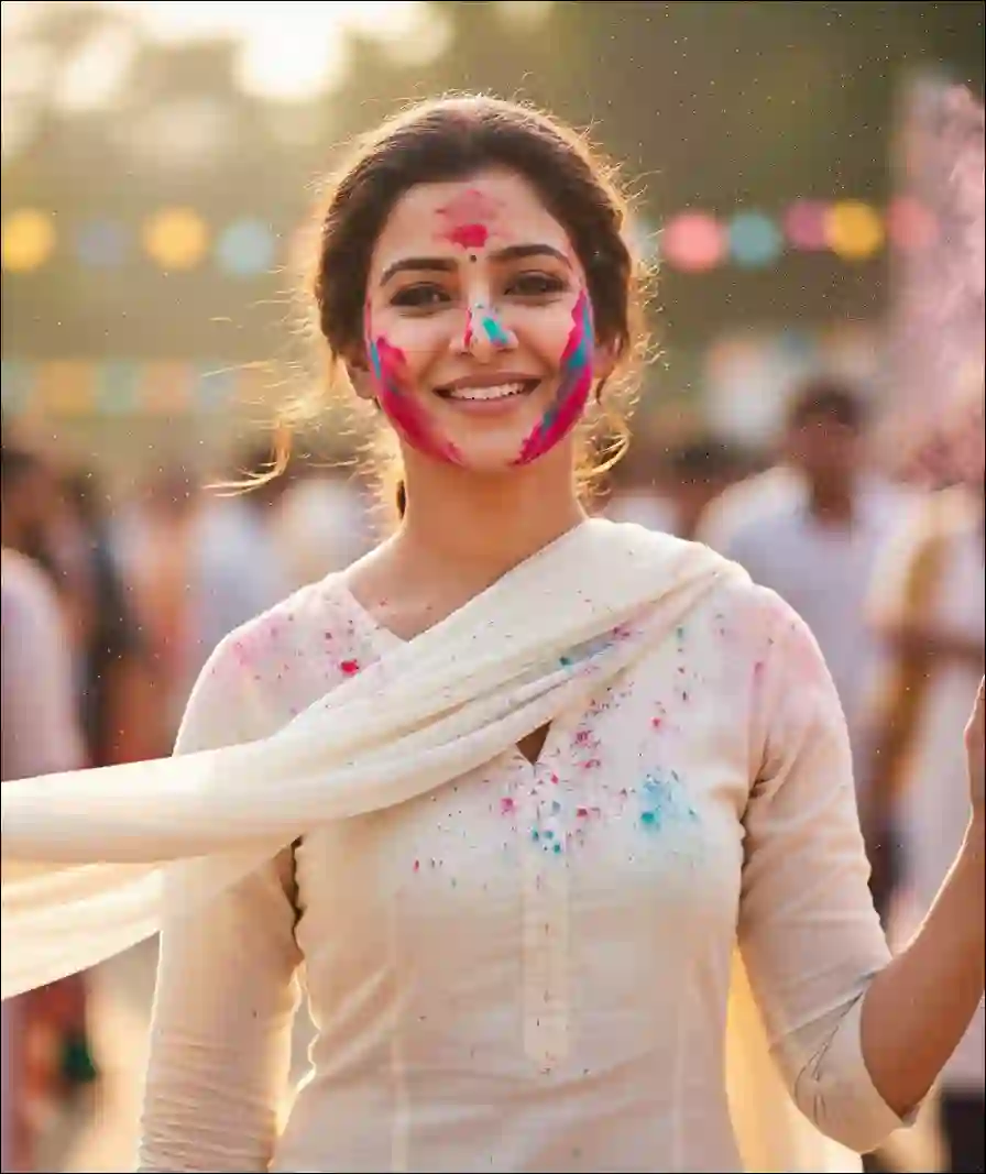 girl holi ai prompt