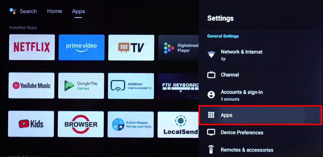 manage amazon prime notifications on google tv