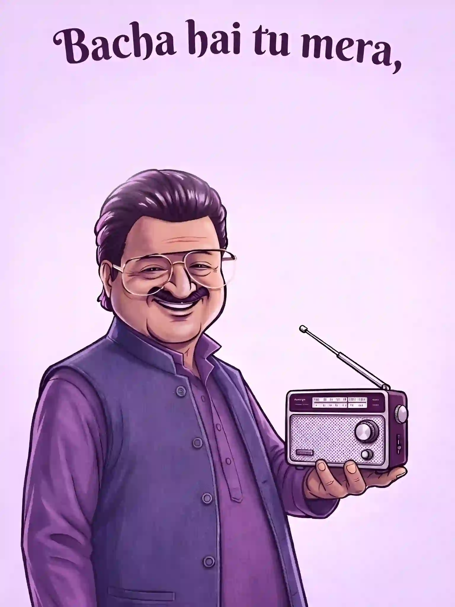 bachcha hai tu mera meme template