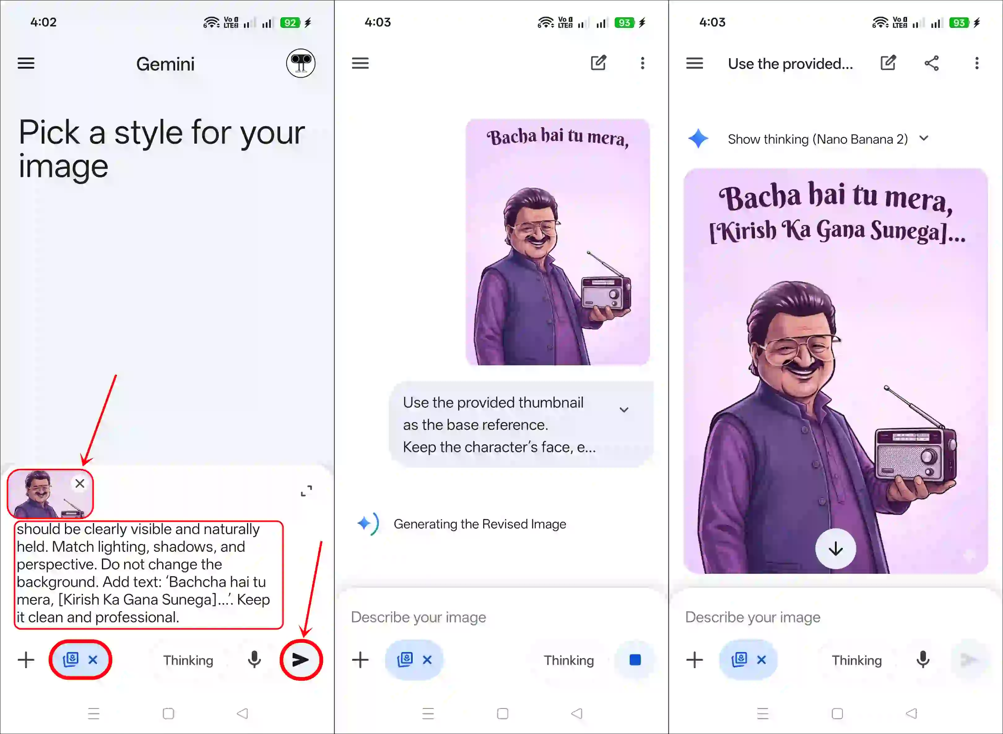 create Bacha hai tu mera meme