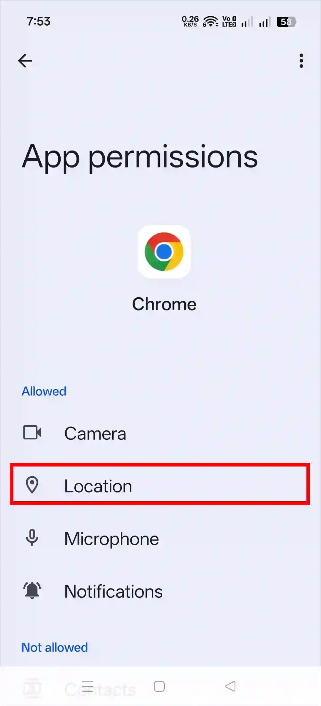 enable precise location on chrome