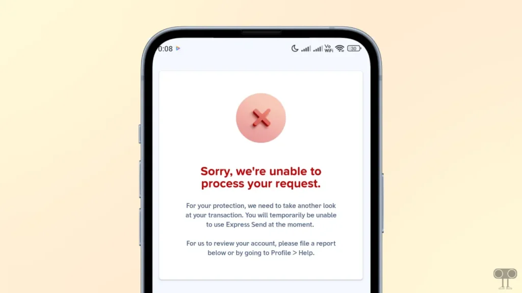 Fix "Sorry, we're unable to process your request." Problem on GCash App