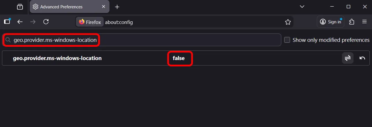 Firefox geo.provider.ms-windows-location