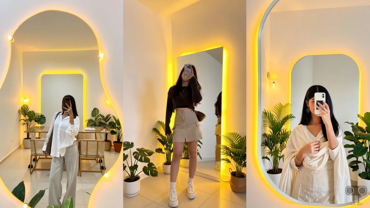 How to Make Trending Glowing Mirror Selfie Using Restyle AI and Prompt