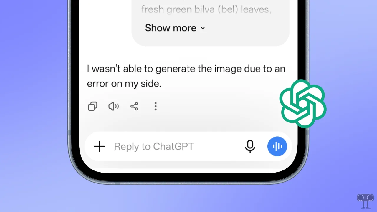 chatgpt i wasn't able to generate the image due to an error on my side