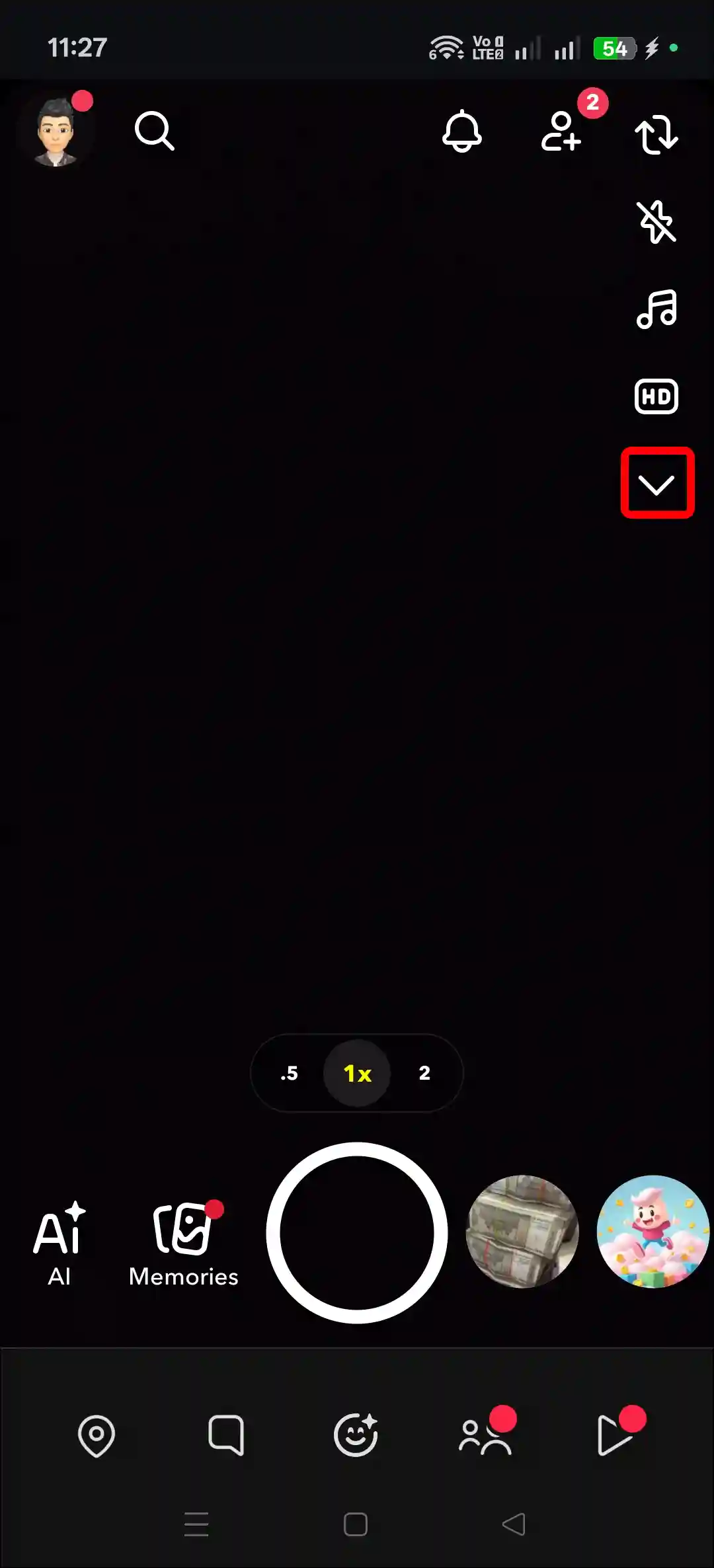 snapchat director mode