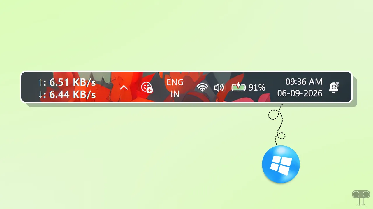 Enable Internet Traffic Monitor on Taskbar in Windows 11