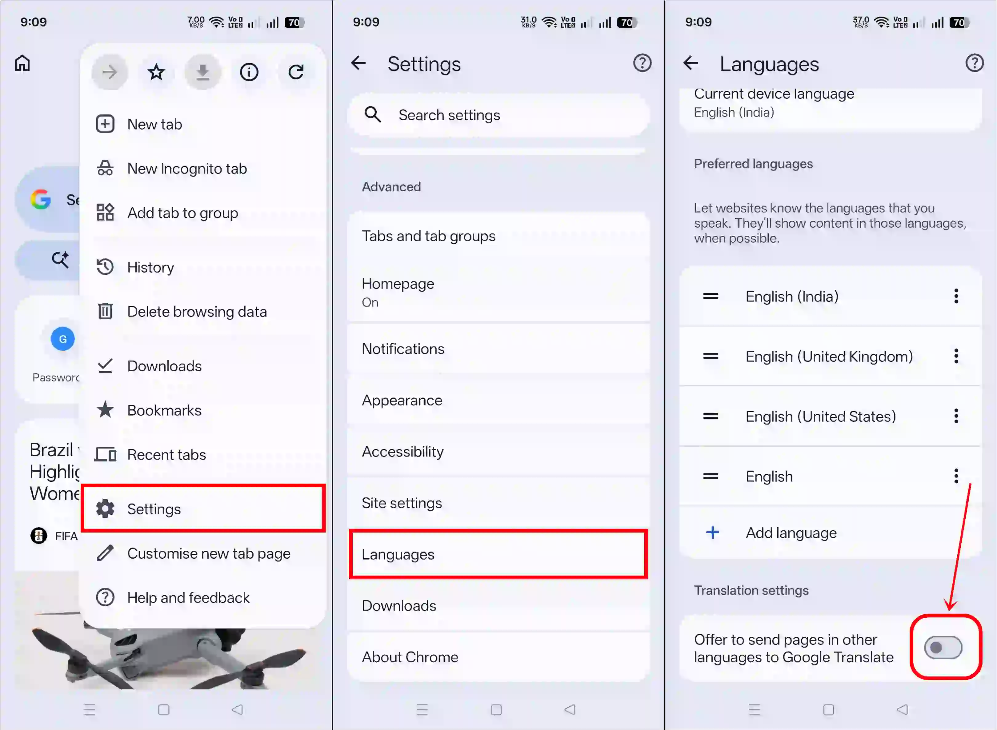 Stop Translate Pop-up in Chrome (Mobile)